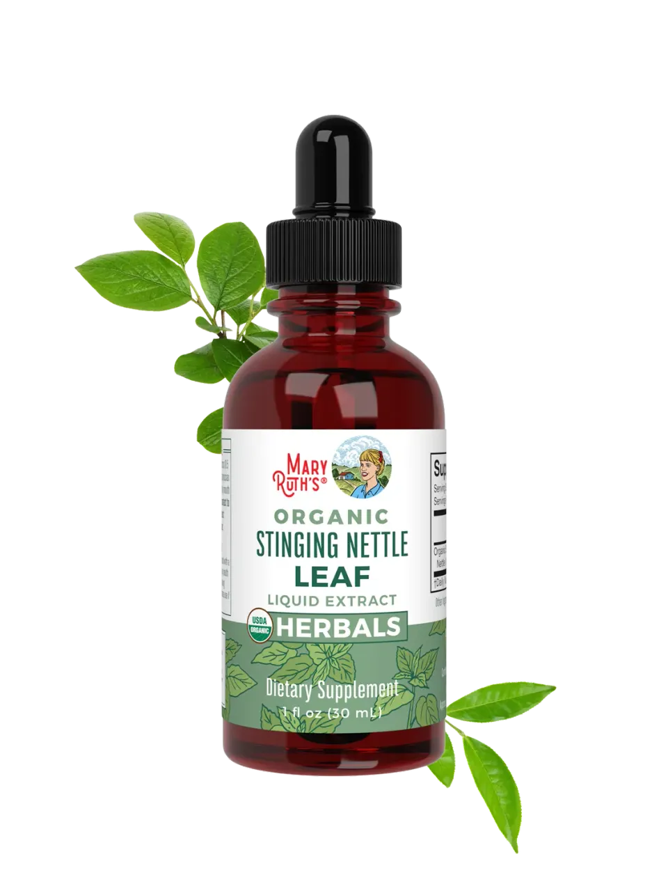 MaryRuth's Stinging Nettle Leaf urtedråper økologisk 60 doser