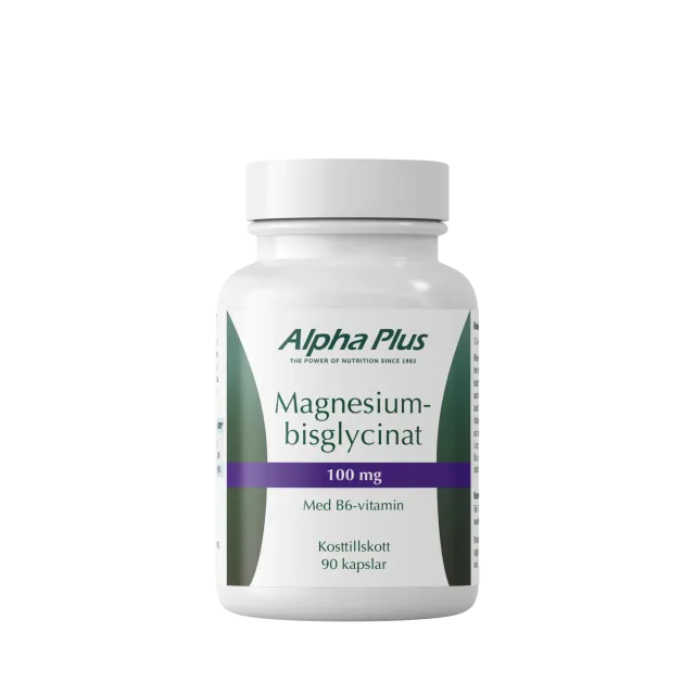 A+ Multivitamin magnesiumbisglycinat 100 mg 90 kapsler B6