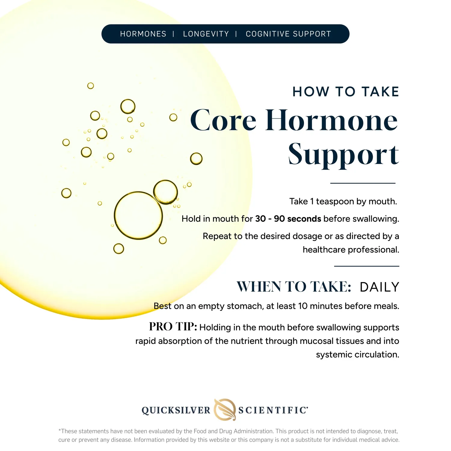 Quicksilver Scientific Core Hormone Support flytende 100 ml
