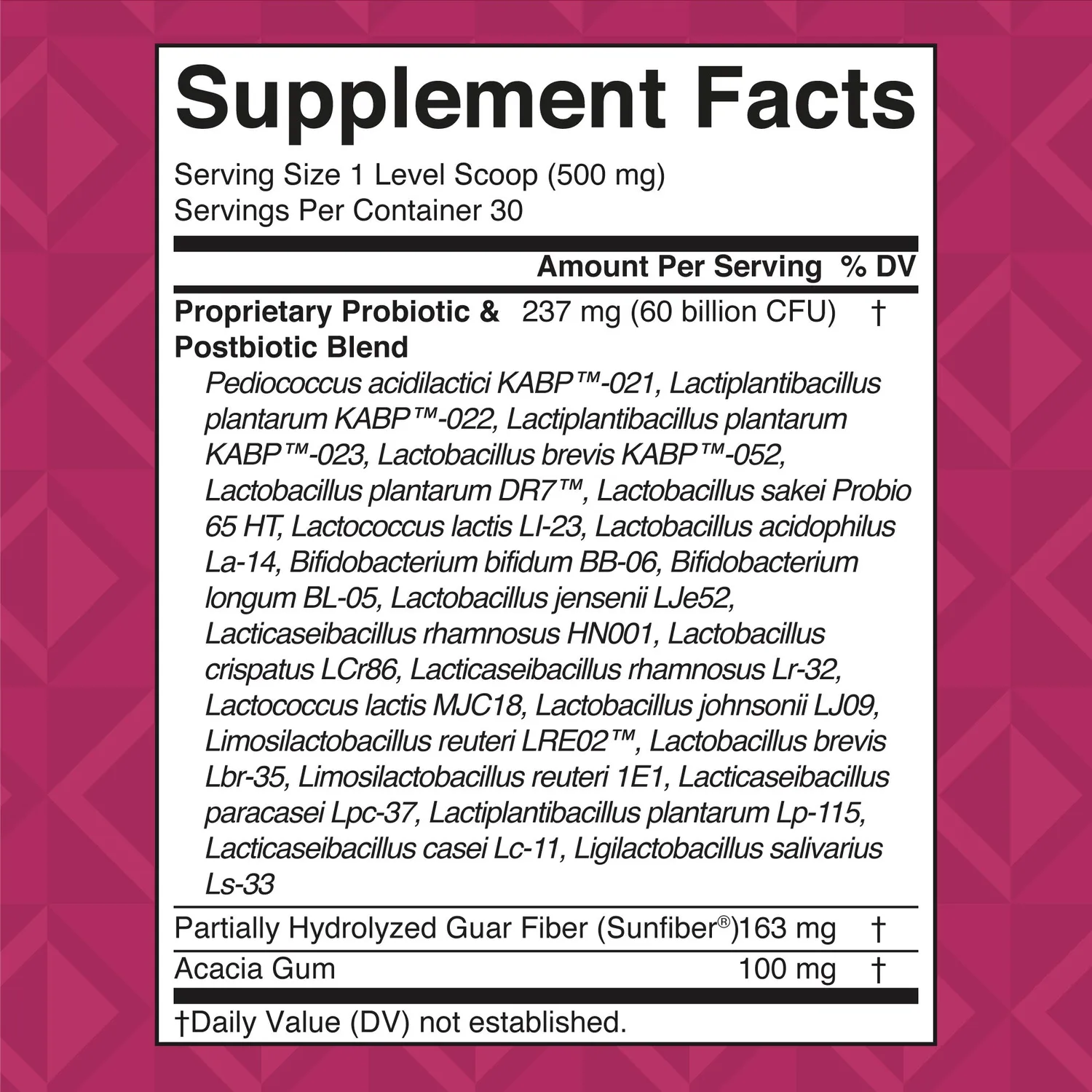 MaryRuth's 3-in-1 Vaginal Support Powder probiotikapulver 60 mrd CFU