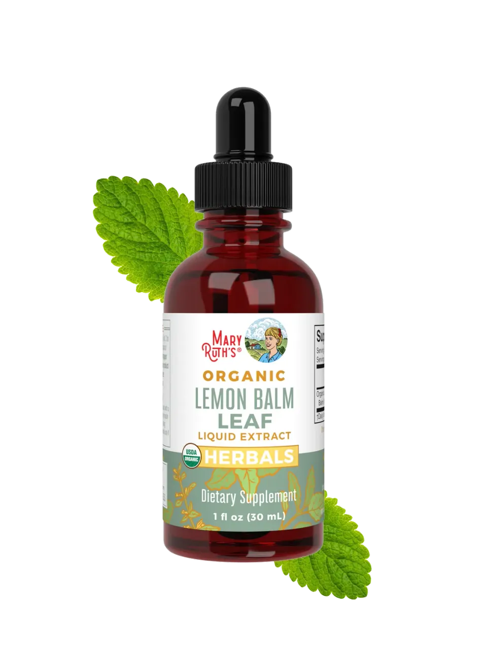 MaryRuth's Lemon Balm Leaf dråper sitronmelisse 60 doser