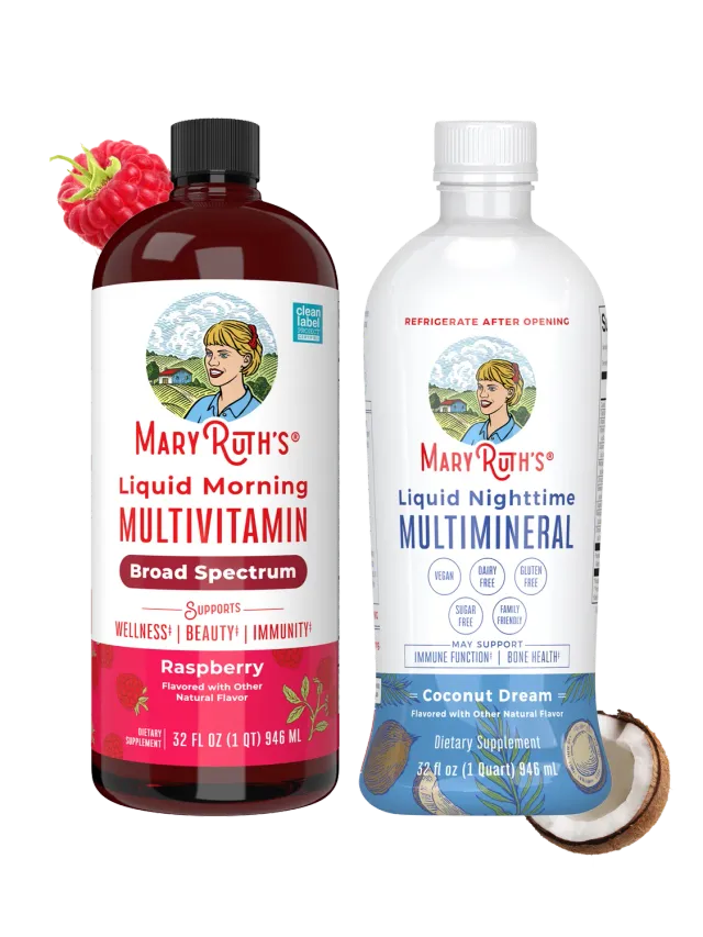 MaryRuth's AM & PM Routine flytende morgen- og kveldsvitamin pakke