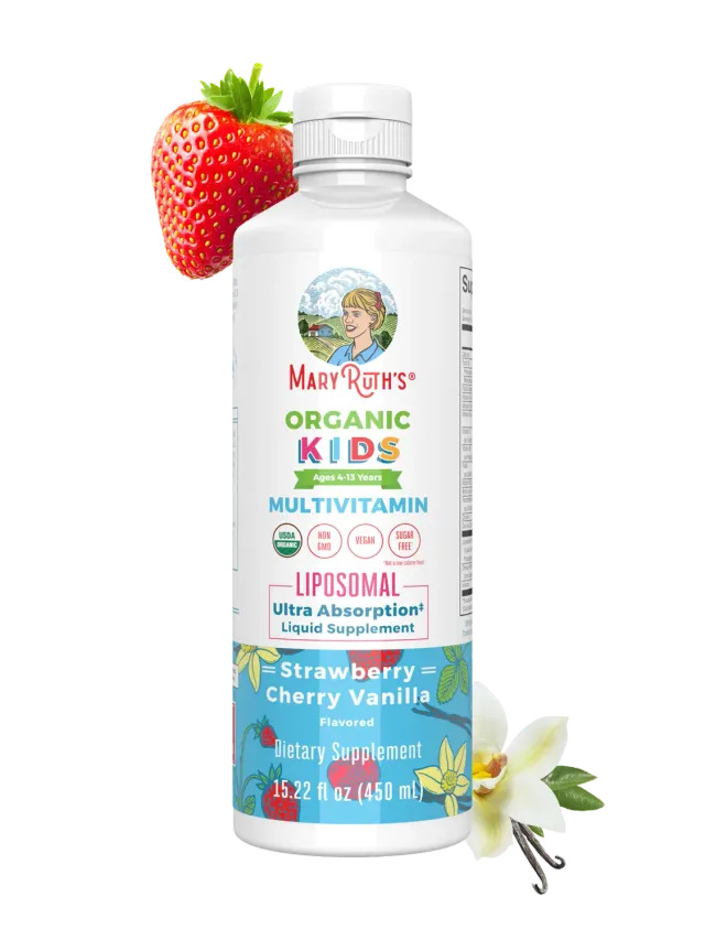 MaryRuth's Kids Multivitamin liposomal jordbær kirsebær 30 doser
