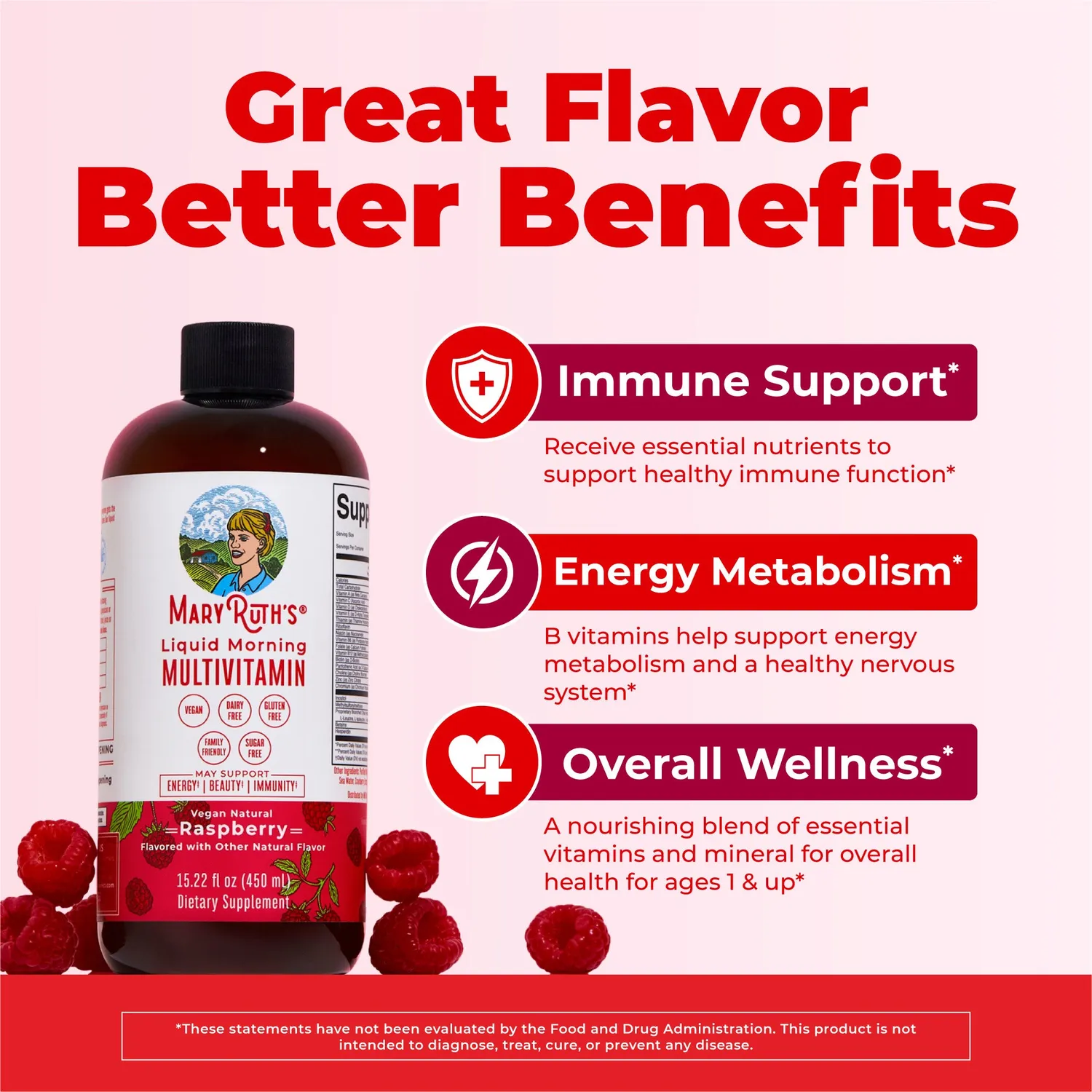 MaryRuth's Liquid Morning Multivitamin flytende familie