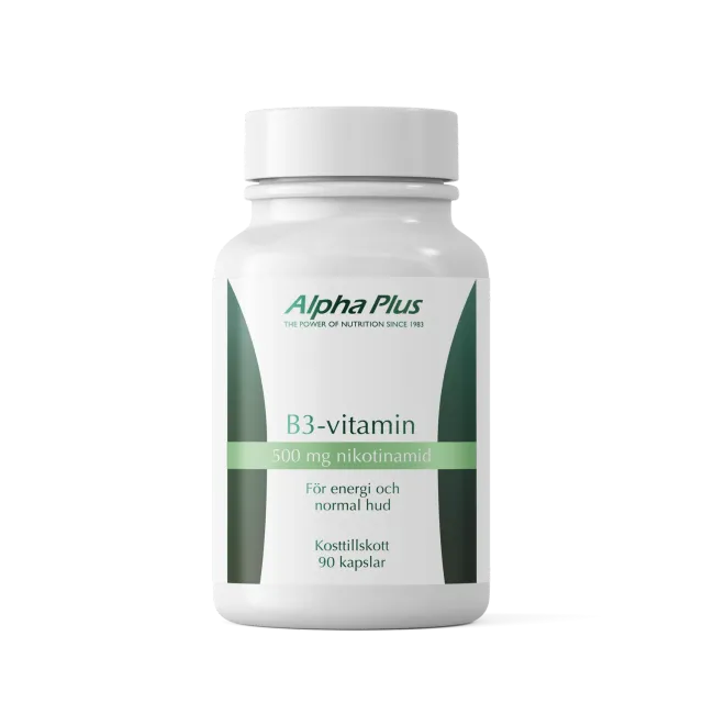 A+ Multivitamin B3-vitamin 500 mg kapsler 90 stk nikotinamid