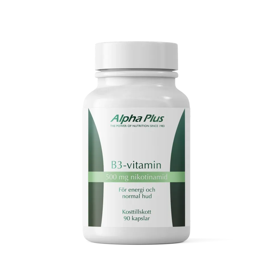 A+ Multivitamin B3-vitamin 500 mg kapsler 90 stk nikotinamid