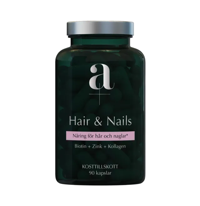 A+ Multivitamin Hair & Nails kapsler 90 stk biotin sink