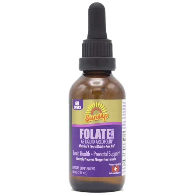 LipoNaturals SunUp Liquid Methyl Folate 680 DFE dråper 60 doser