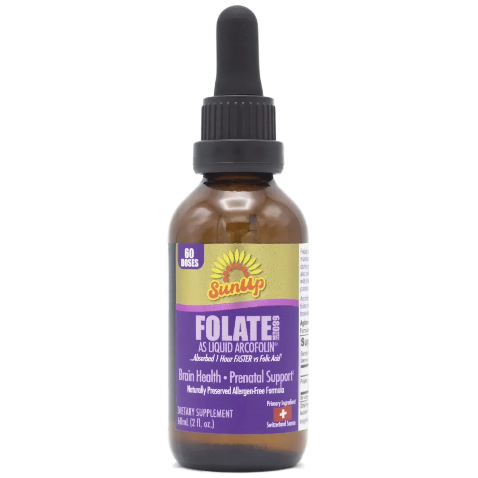 LipoNaturals SunUp Liquid Methyl Folate 680 DFE dråper 60 doser