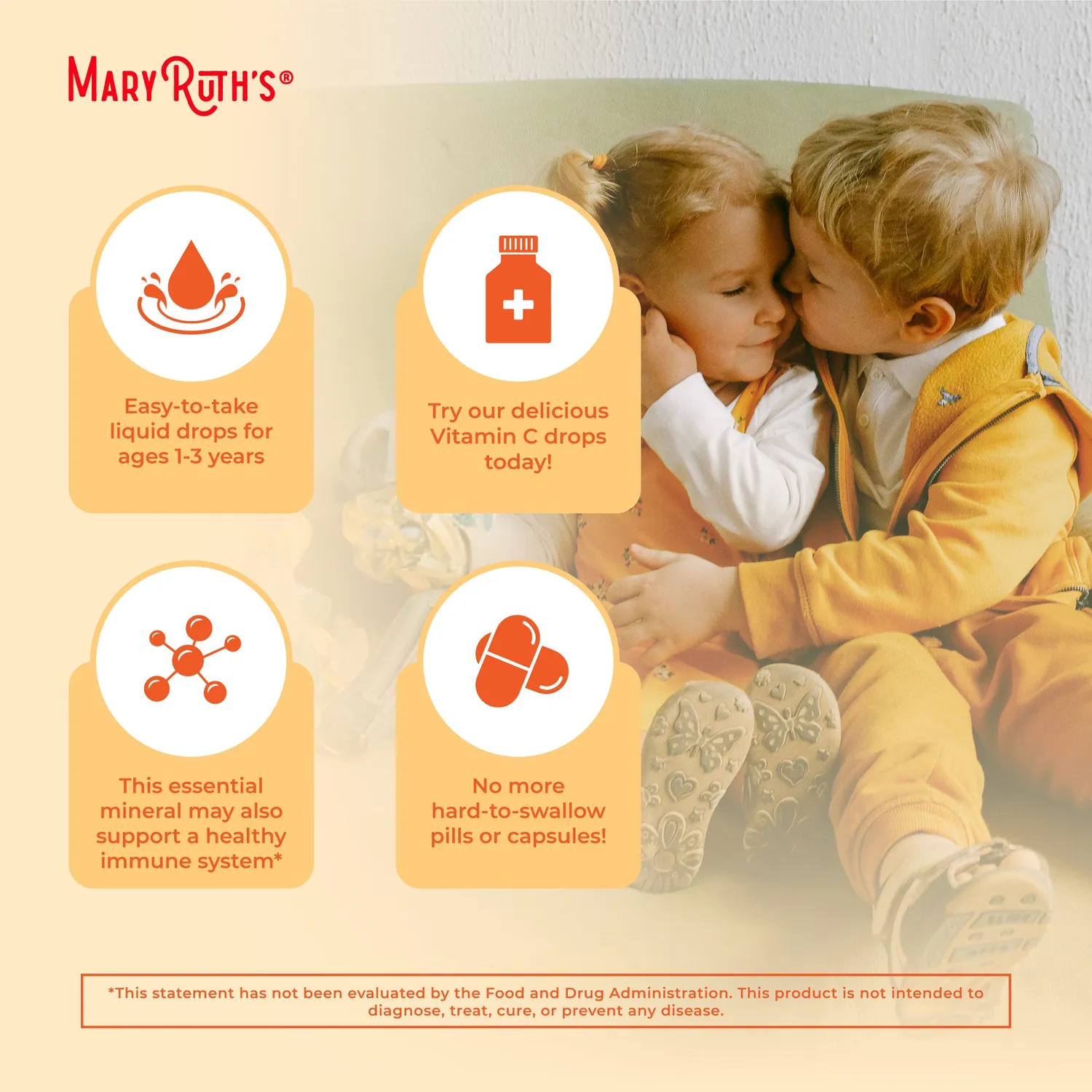 MaryRuth's Toddler Vitamin C dråper 1-3 år organisk