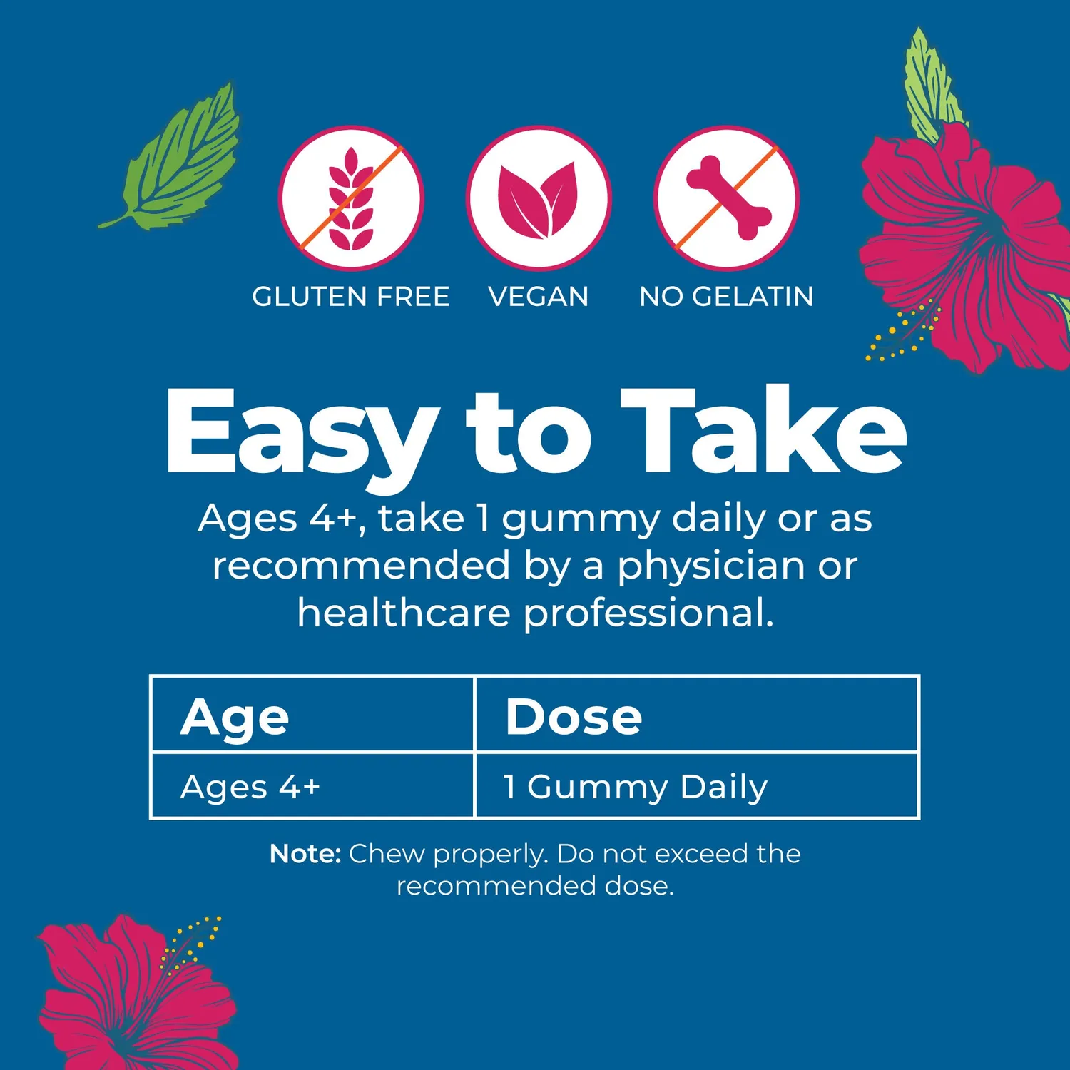 MaryRuth's Kids Magnesium vingummi 50 mg 60 stk