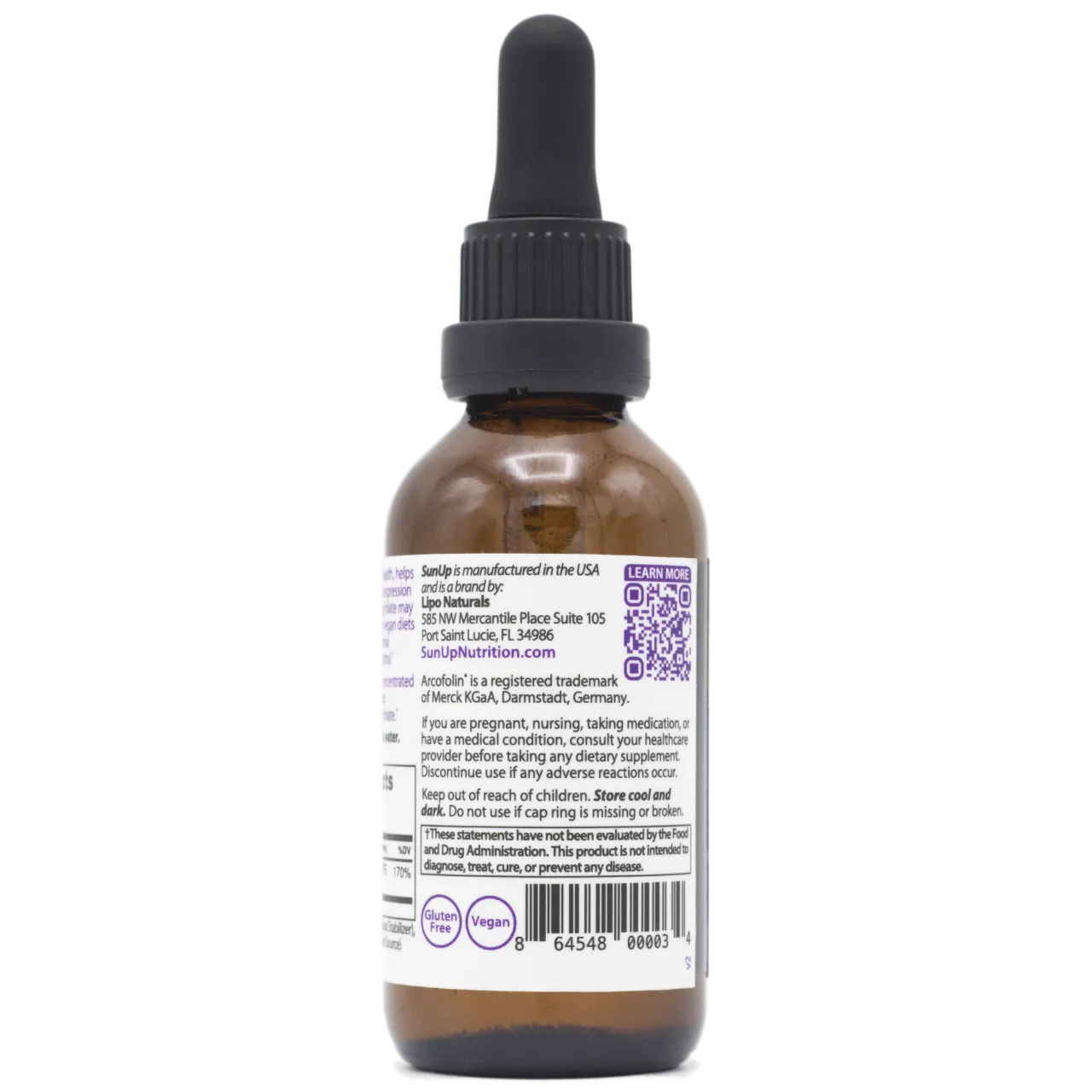 LipoNaturals SunUp Liquid Methyl Folate 680 DFE dråper 60 doser