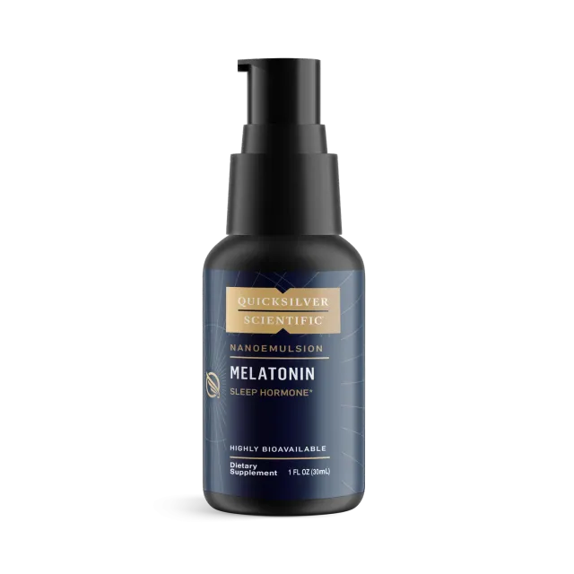 Quicksilver Melatonin flytende 1 mg 30 ml liposomal