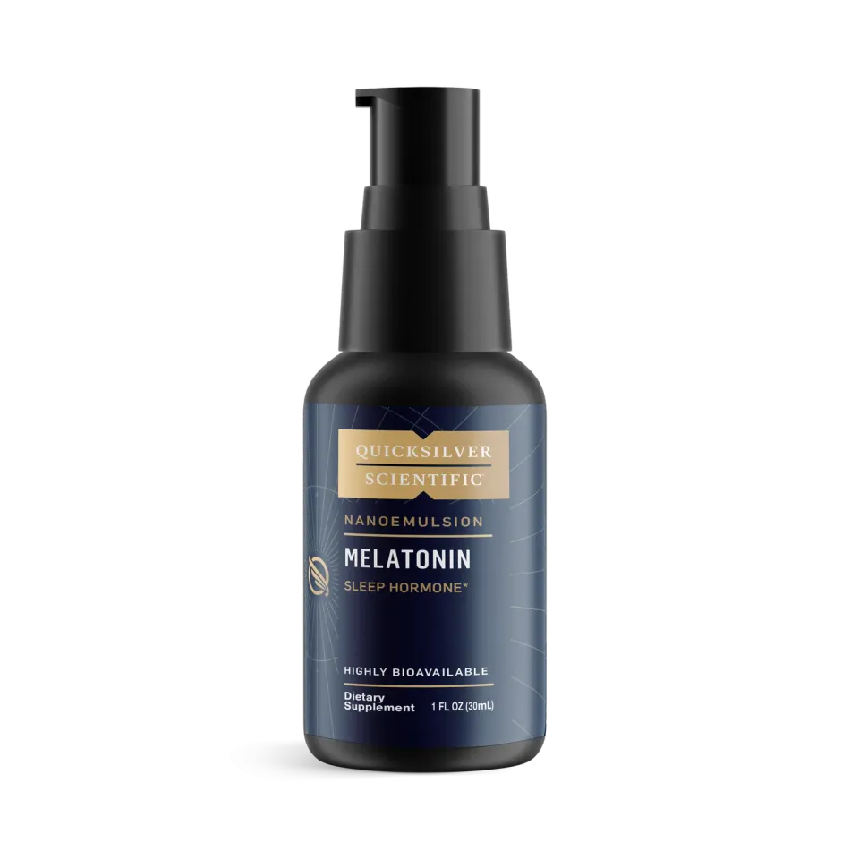 Quicksilver Melatonin flytende 1 mg 30 ml liposomal