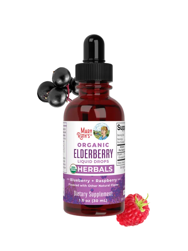 MaryRuth's Organic Elderberry hyllebær dråper immun