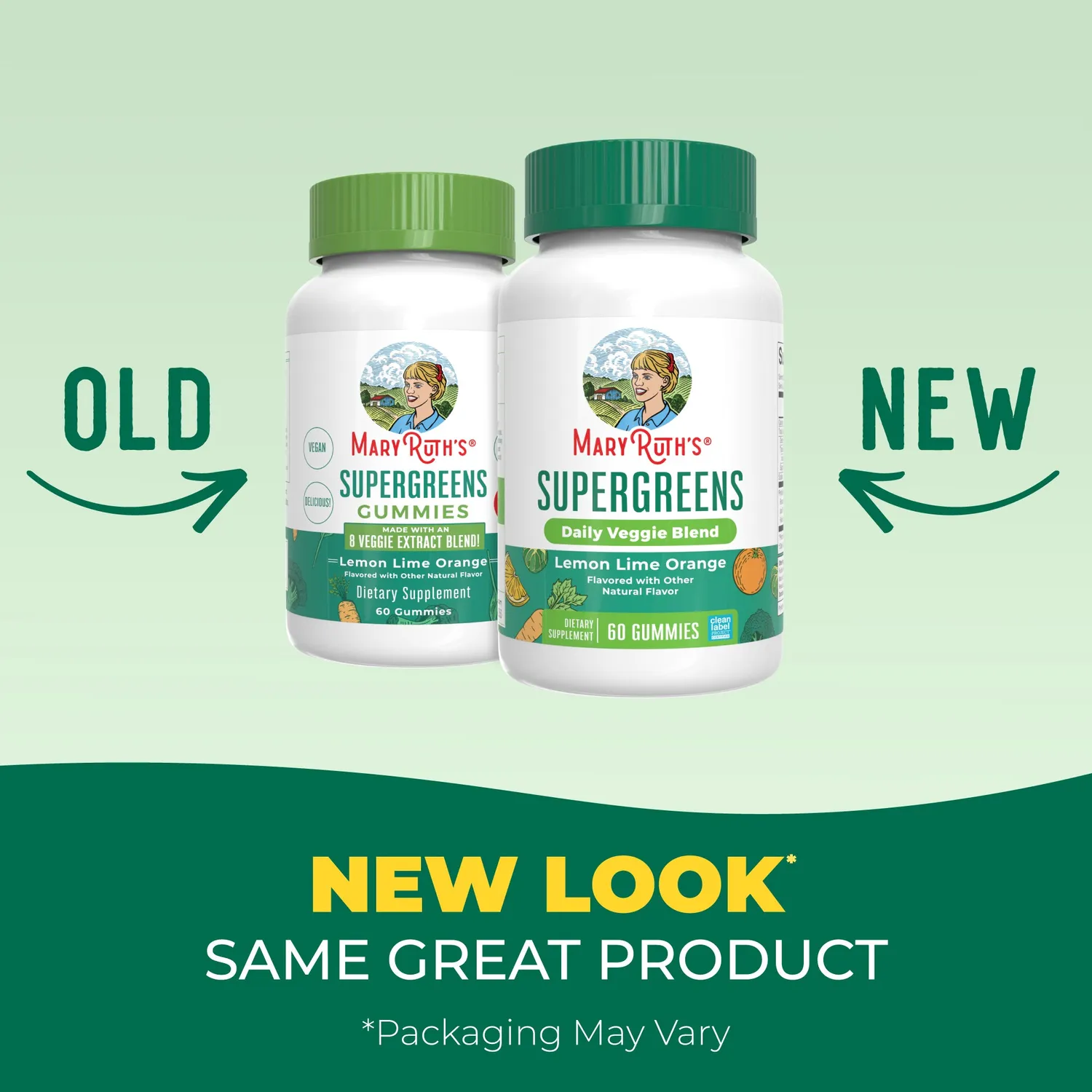 MaryRuth's Super Greens vingummi sitron-lime 2 stk