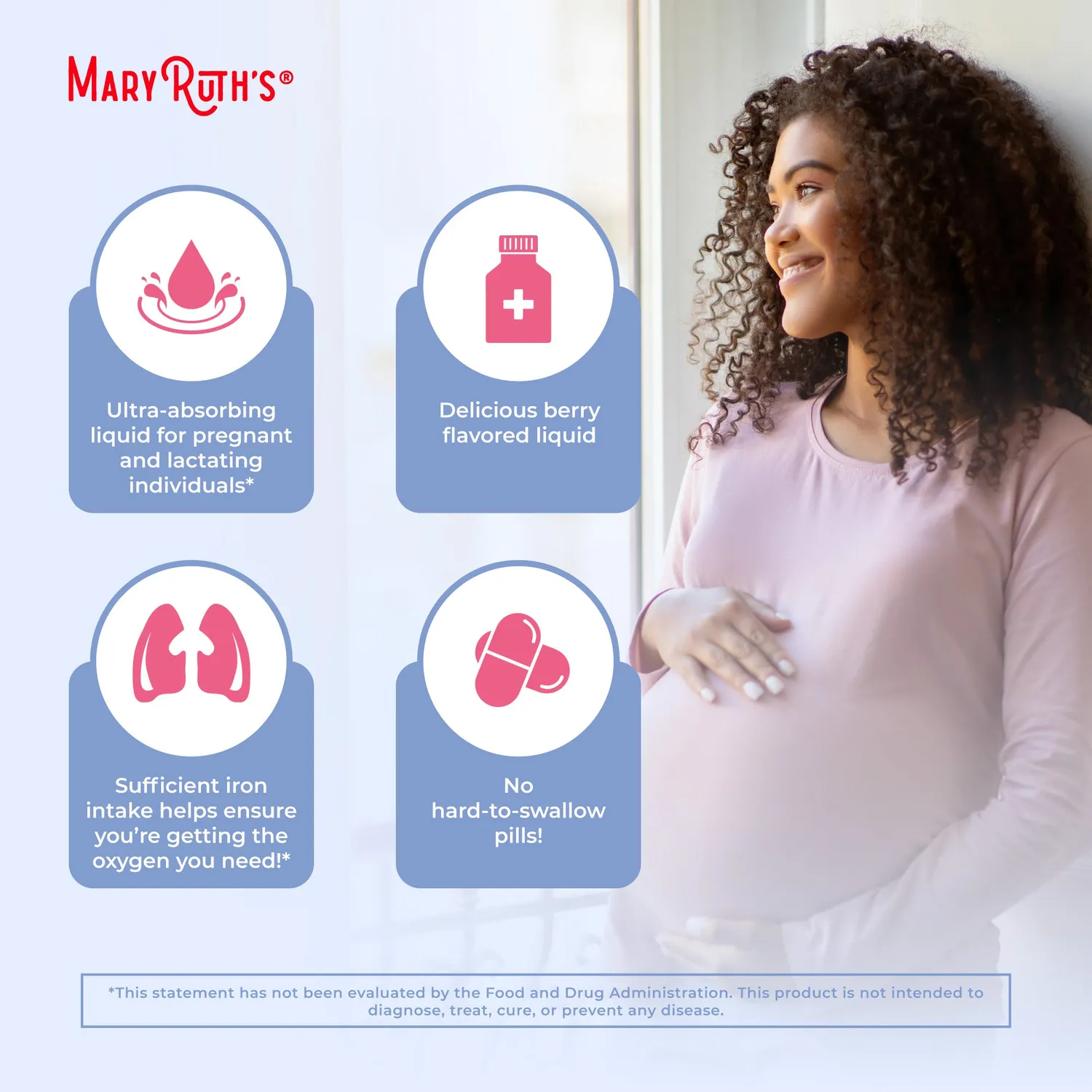 MaryRuth's Prenatal Postnatal Liquid Iron flytende 30 doser