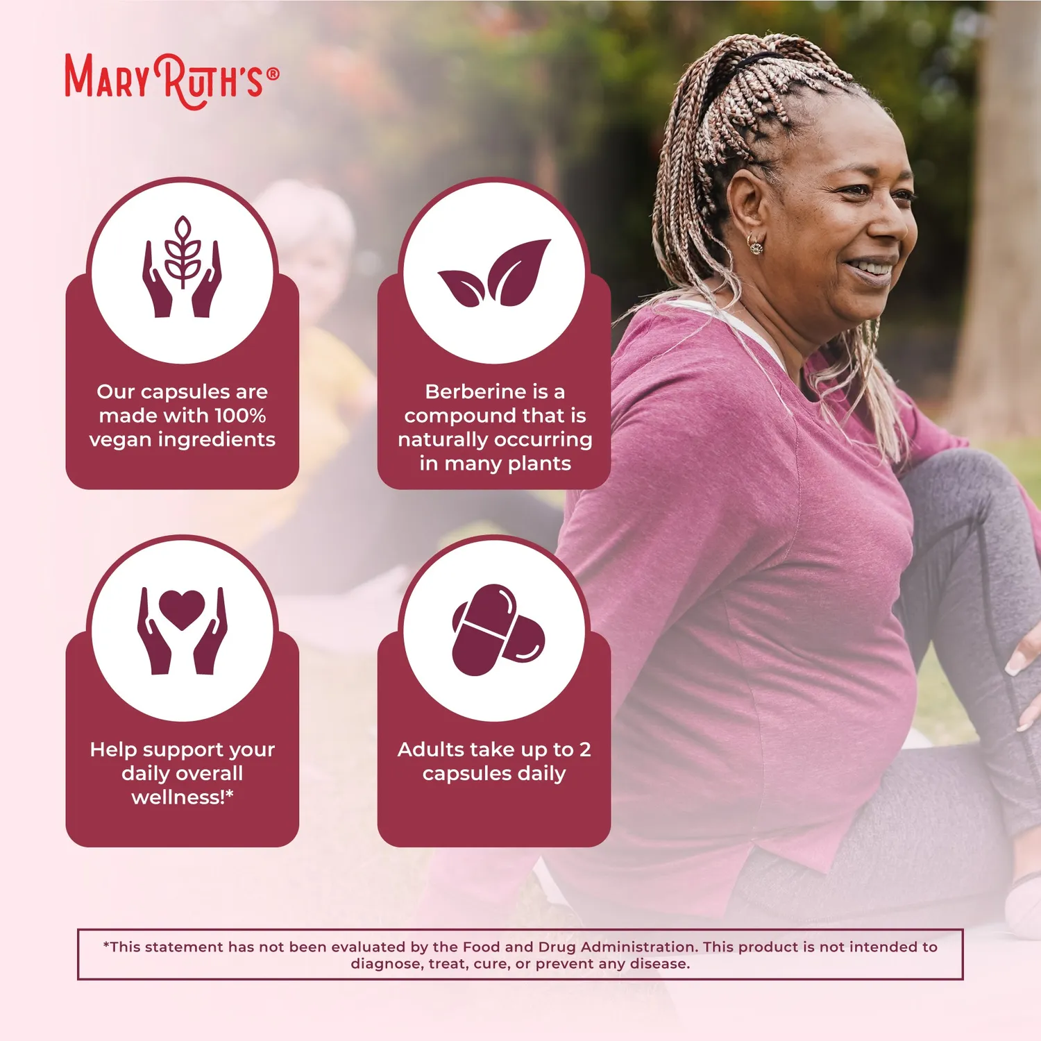 MaryRuth's Berberine kapsler 1000 mg metabolisme