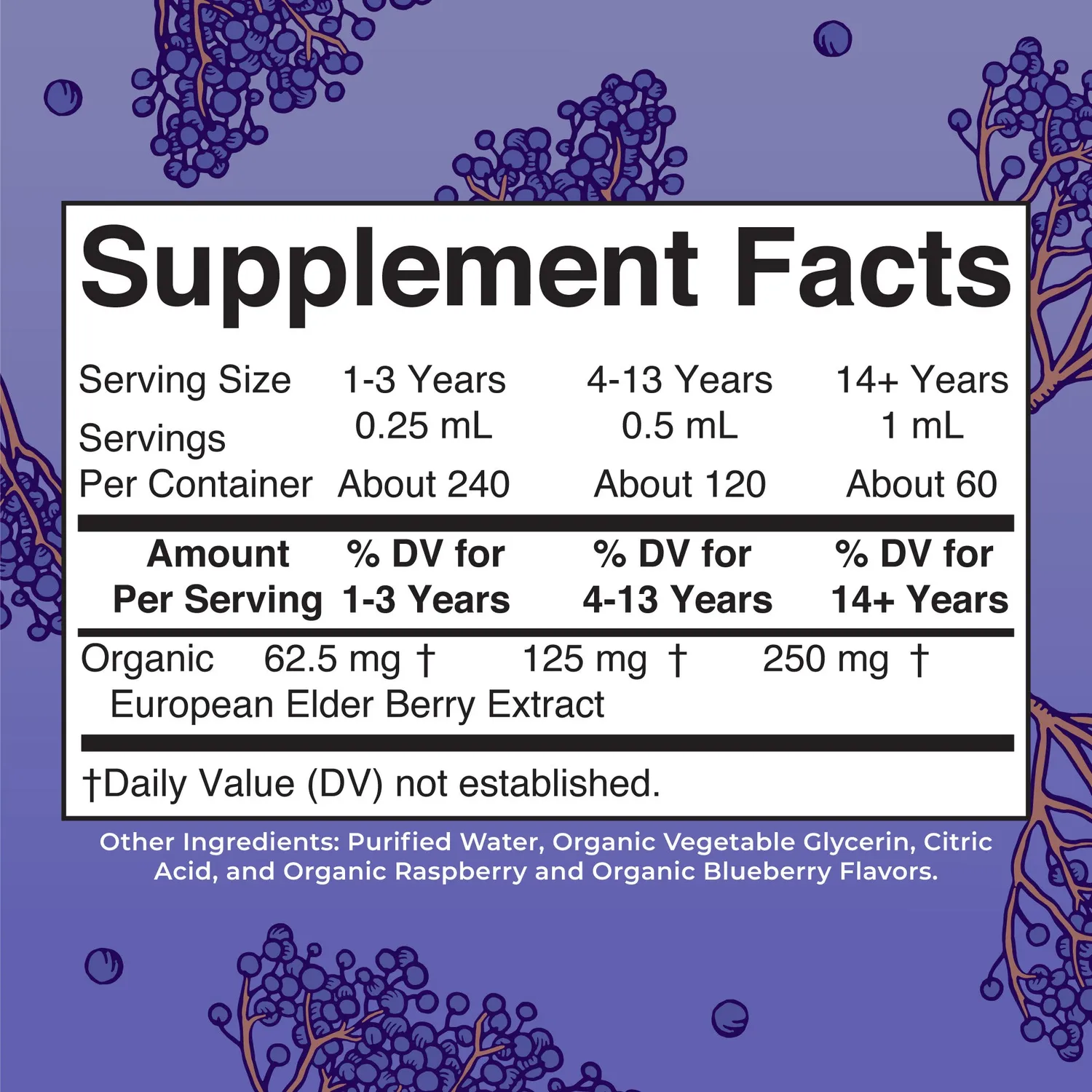 MaryRuth's Elderberry Extra Strength dråper organisk