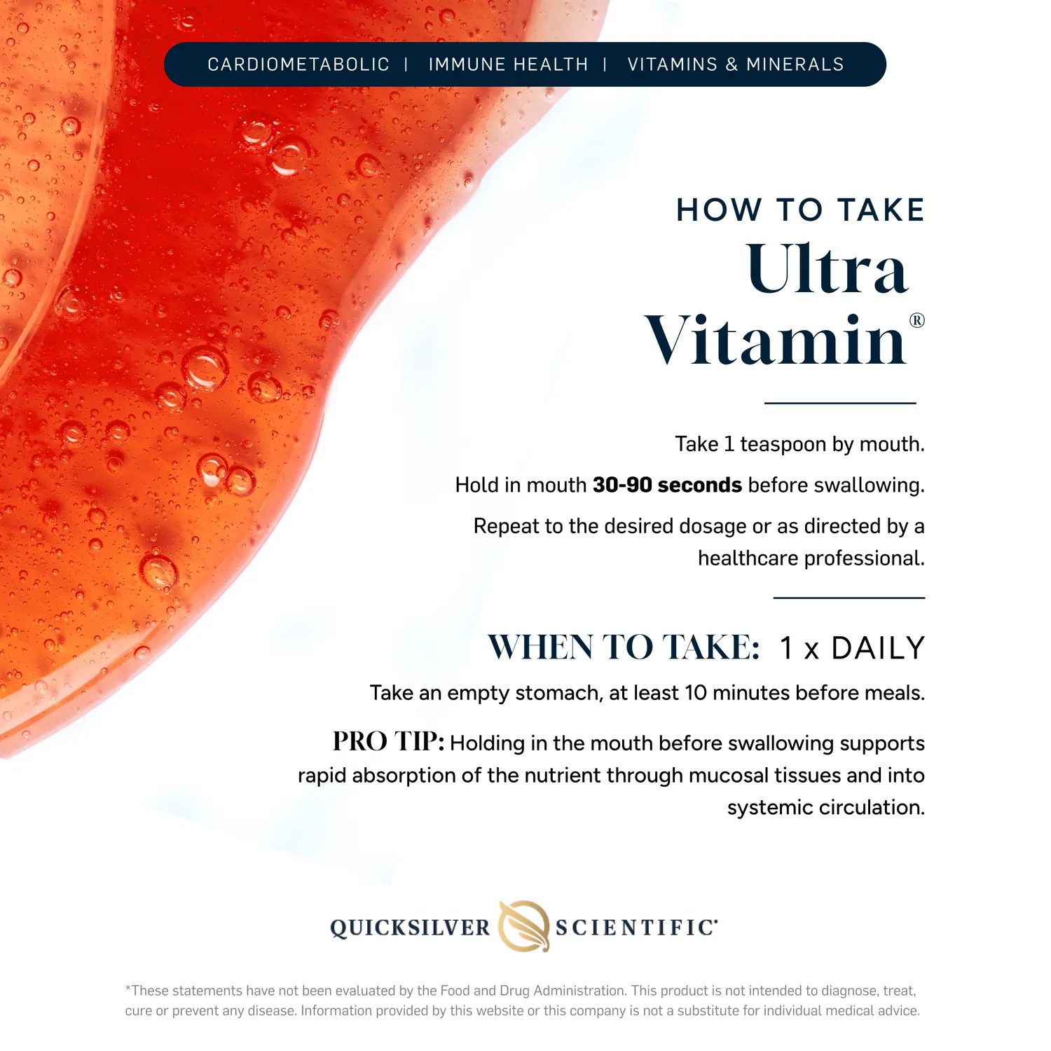 Quicksilver Scientific Ultra Vitamin multivitamin 100 ml