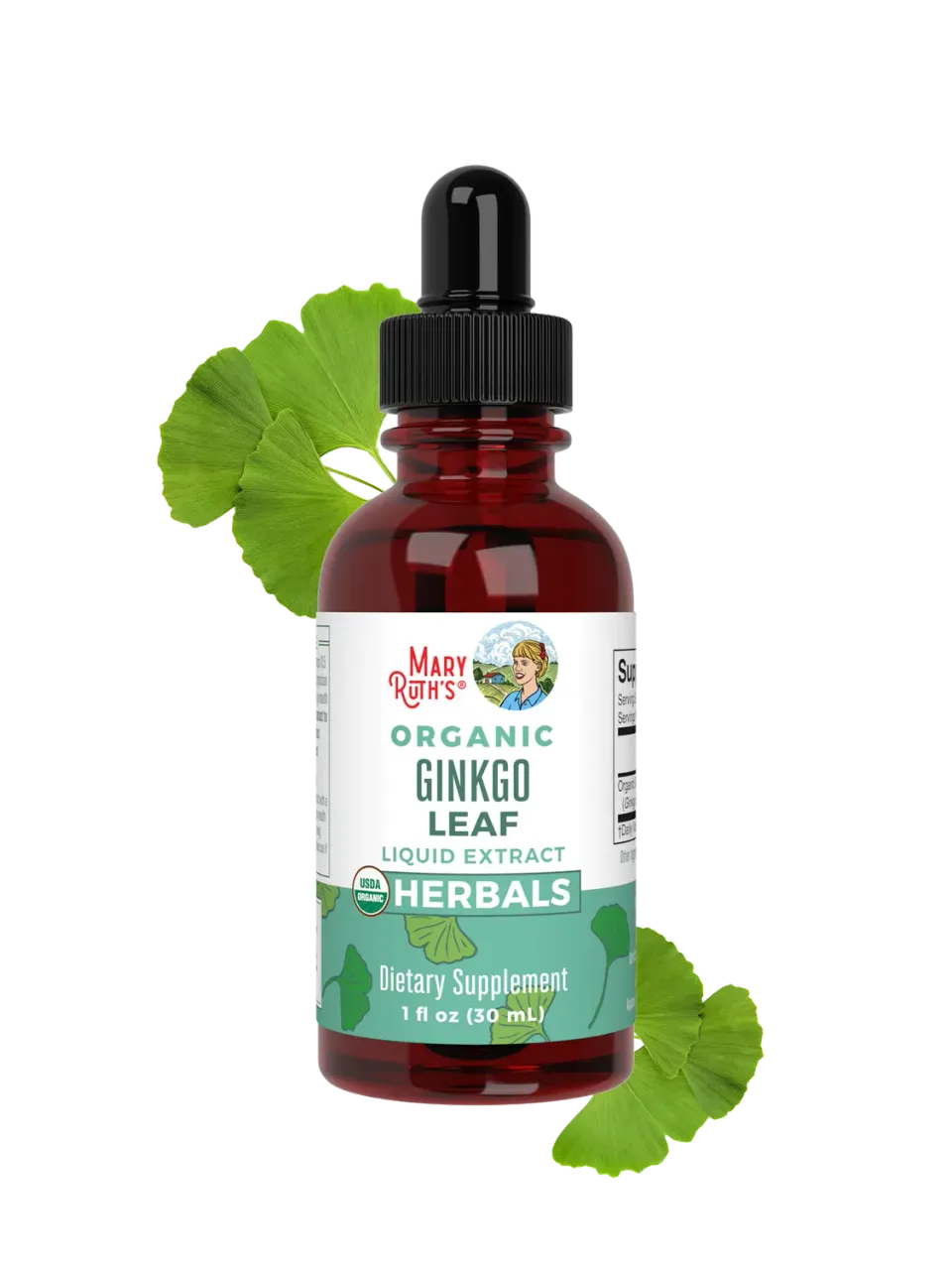 MaryRuth's Ginkgo Leaf dråper ginkgo biloba 60 doser