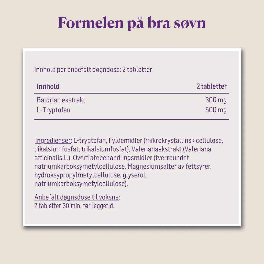 BrainDrops Sleep kapsler 60 stk med baldrian