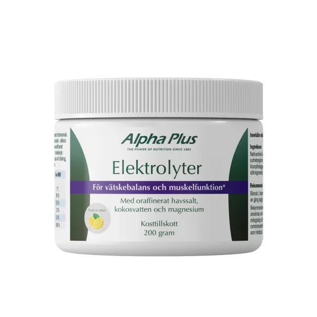 A+ Multivitamin Elektrolytter pulver sitron 200 g stevia