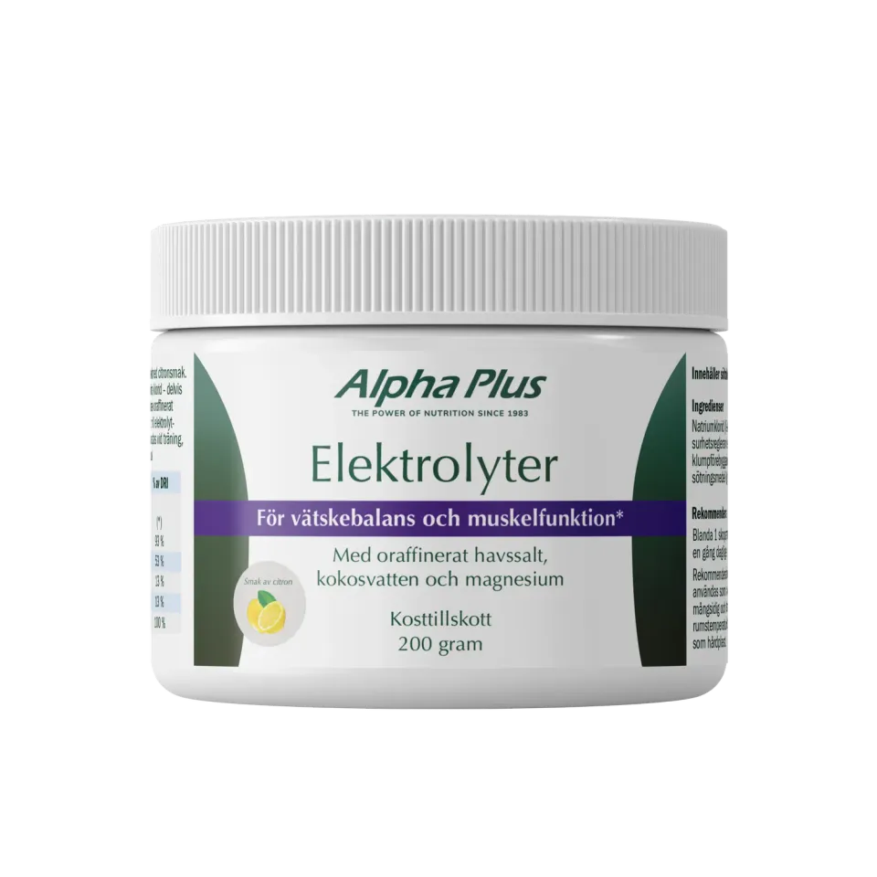 A+ Multivitamin Elektrolytter pulver sitron 200 g stevia