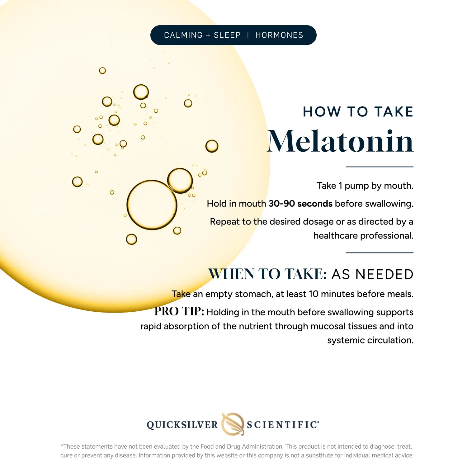 Quicksilver Melatonin flytende 1 mg 30 ml liposomal