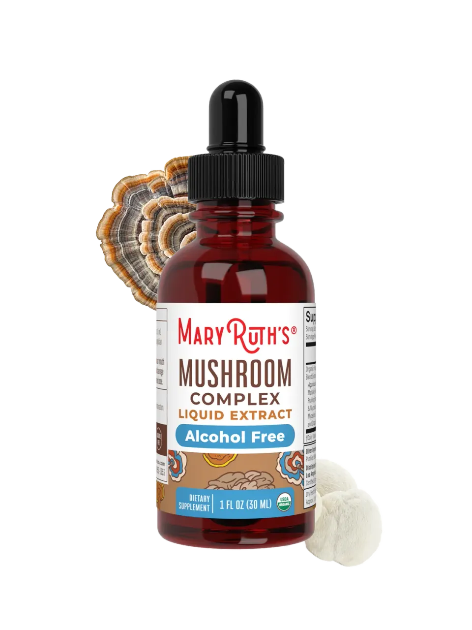 MaryRuth's Mushroom Complex soppdråper 6 sopper 30 doser