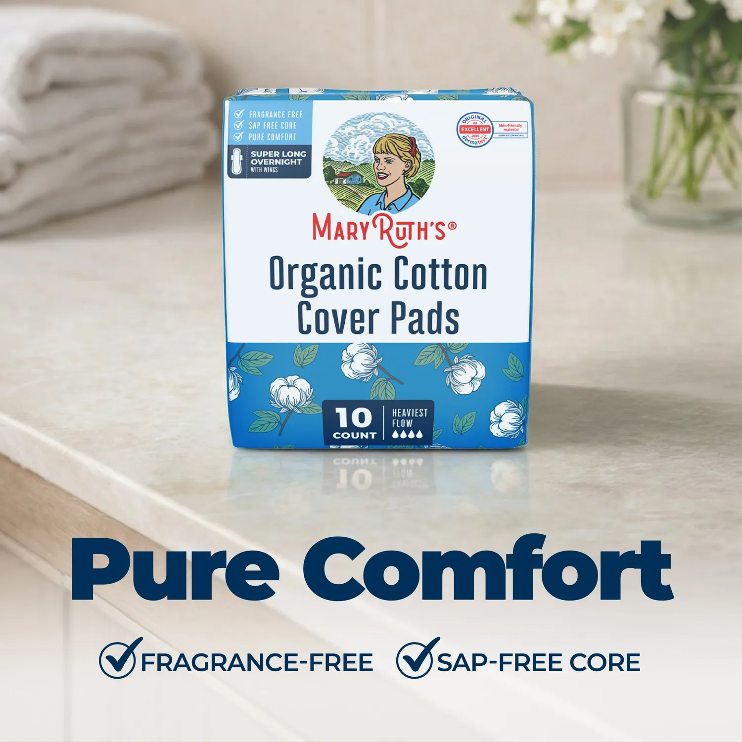 MaryRuth's Organic Cotton Cover bind natt super