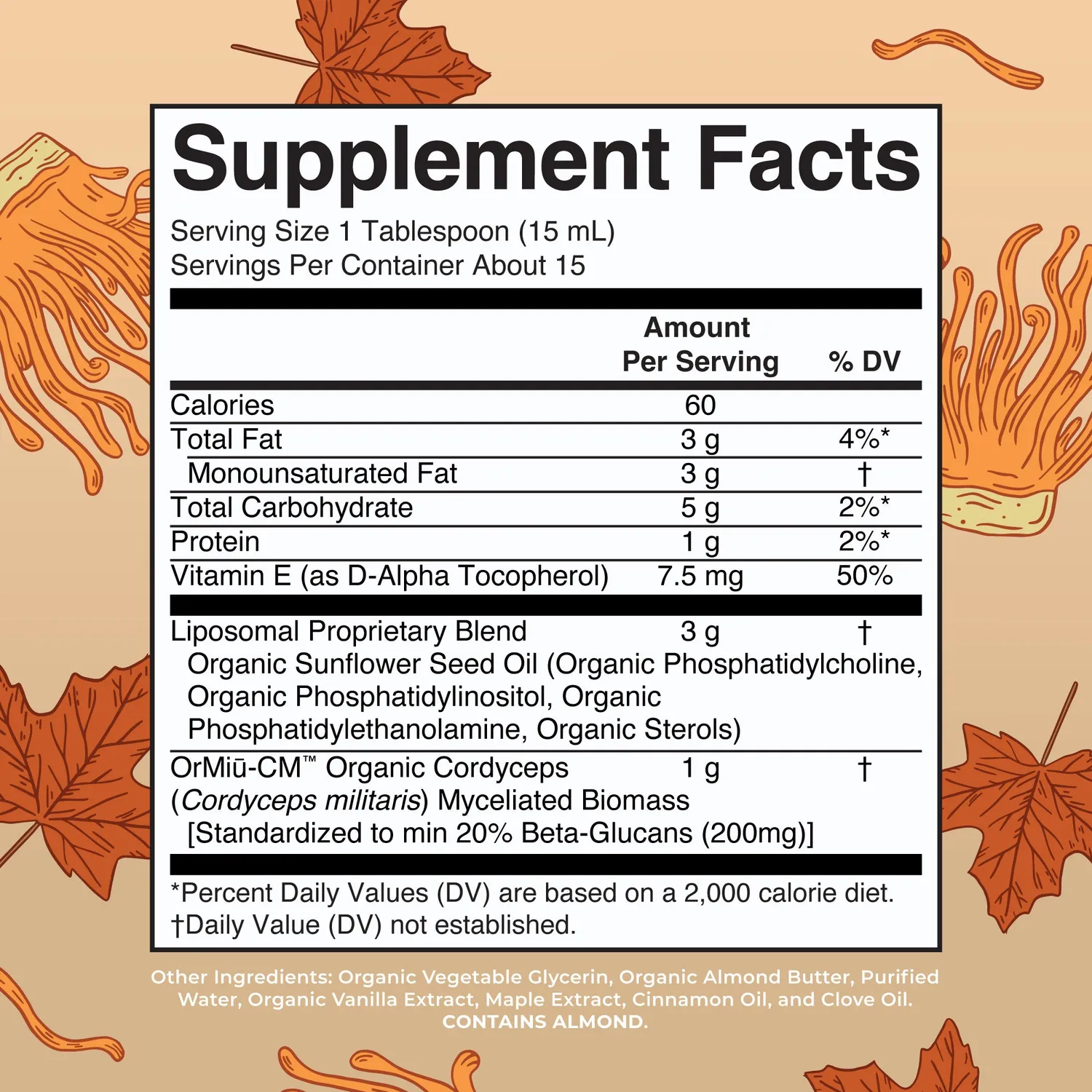 MaryRuth's Organic Cordyceps Mushroom liposomal lønnesmak