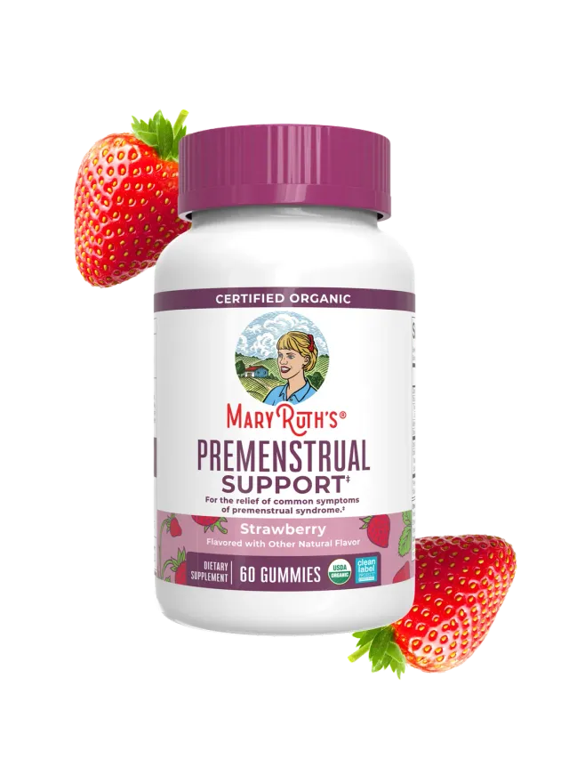 MaryRuth's Premenstrual vitamingummies jordbær 2 dag urter