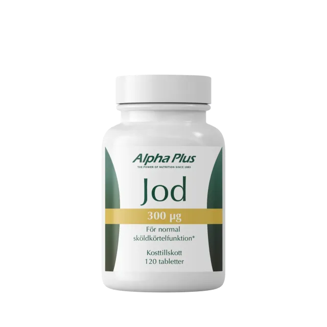 A+ Multivitamin Jod 300 µg tabletter 120 stk kaliumjodid