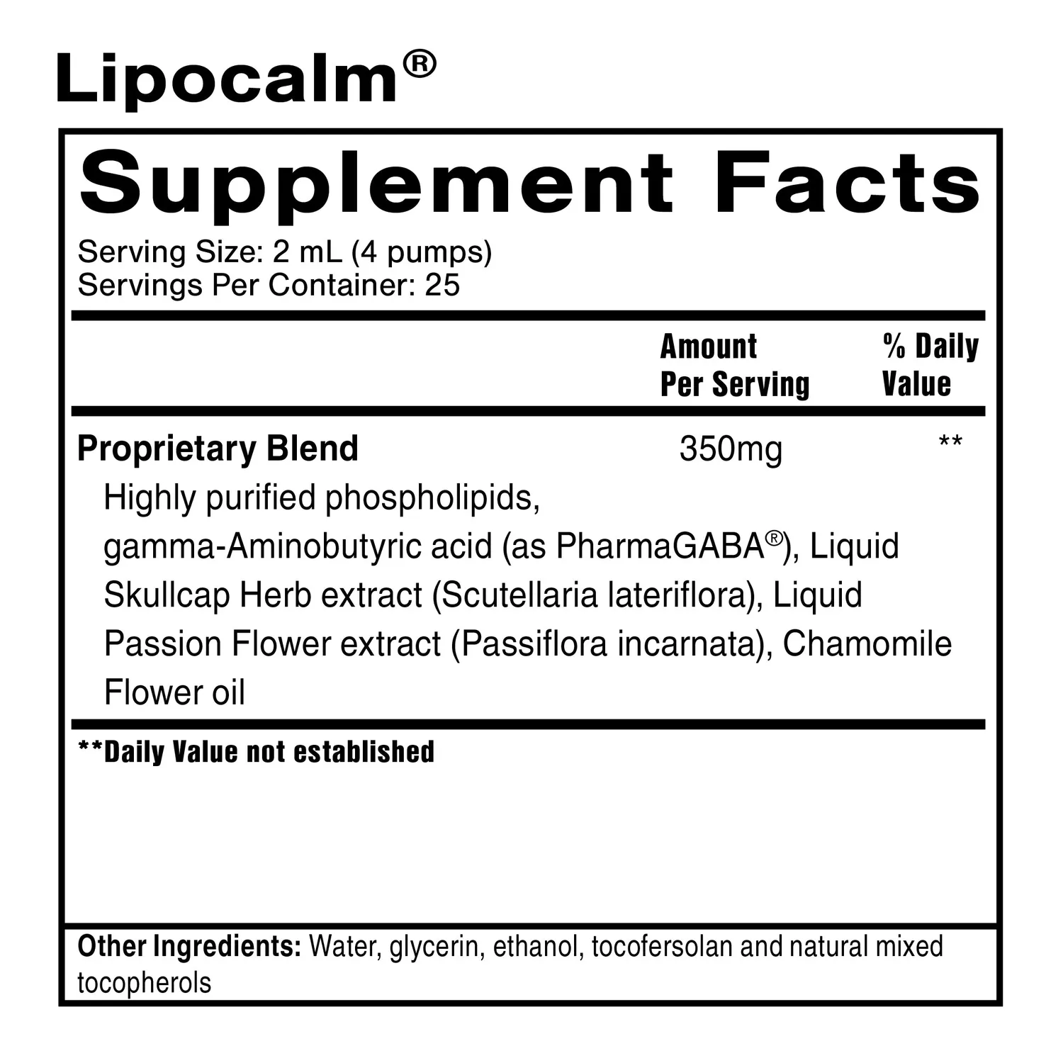 Quicksilver Scientific LipoCalm serum 50 ml for søvn