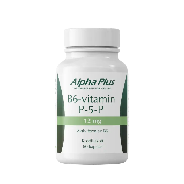 A+ Multivitamin B6 P-5-P 12 mg 60 kapsler aktiv form