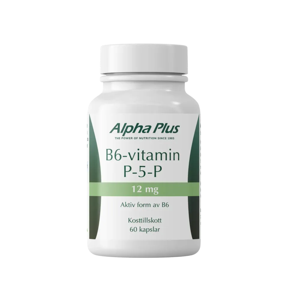 A+ Multivitamin B6 P-5-P 12 mg 60 kapsler aktiv form