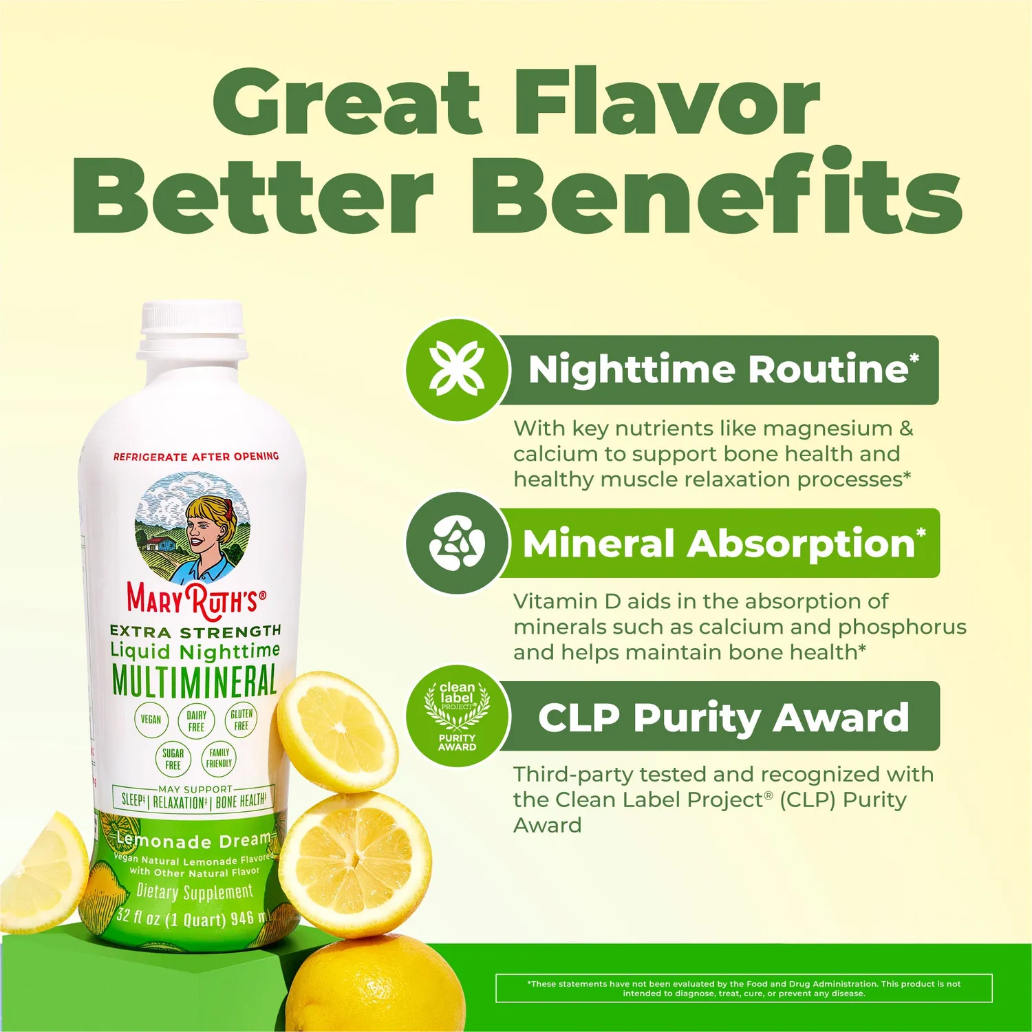MaryRuth's Nighttime Multimineral flytende ekstra sterk
