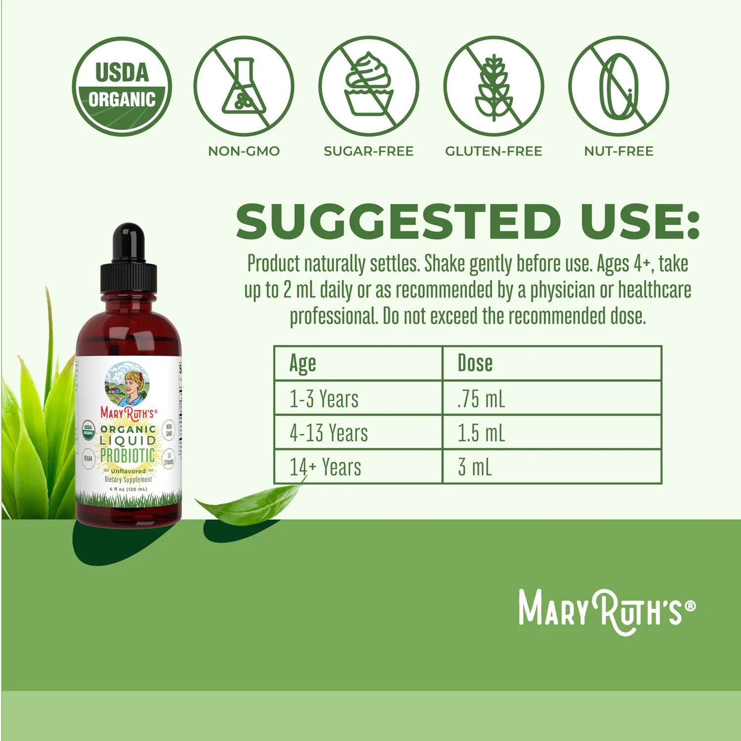 MaryRuth's Triad of Health + Hair Growth pakke flytende 3 deler