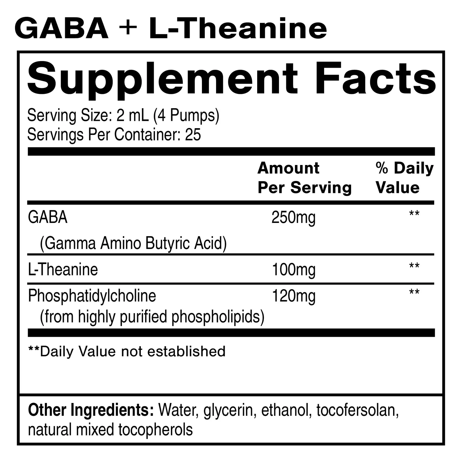 Quicksilver Scientific GABA L-Theanine dråper 50 ml ro