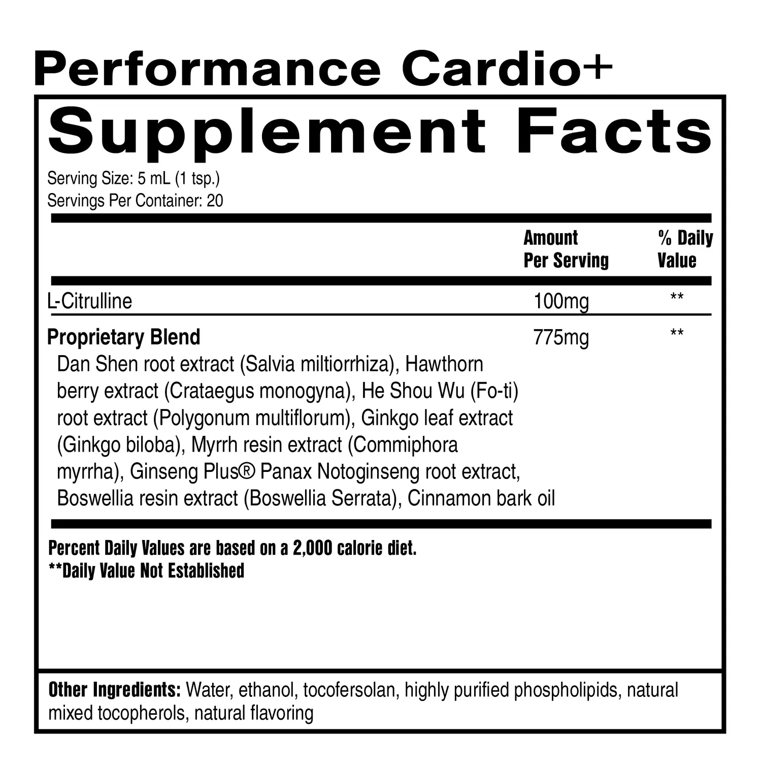 Quicksilver Scientific Performance Cardio+ 100 ml