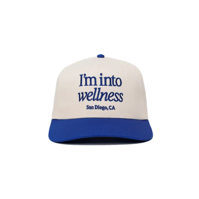 Cymbiotika I'm Into Wellness caps blå bomullstwill
