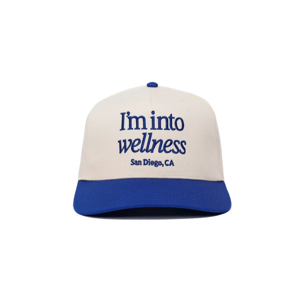 Cymbiotika I'm Into Wellness caps blå bomullstwill