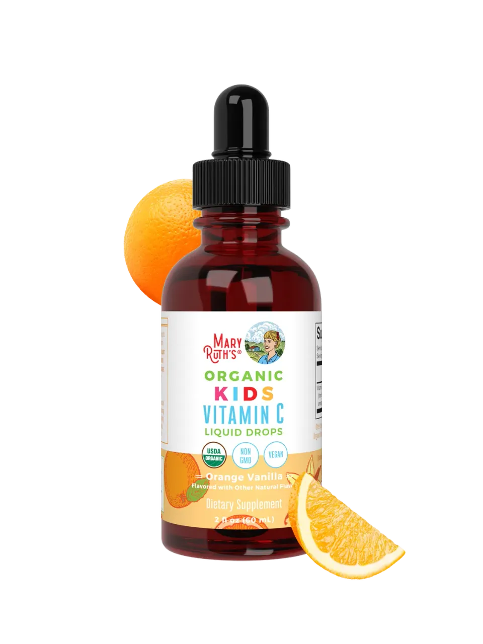 MaryRuth's Kids Vitamin C dråper appelsin-vanilje 30 doser