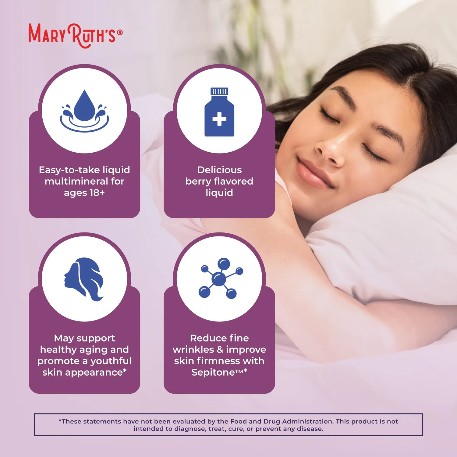 MaryRuth's Nighttime Skin Renew reisepakning flytende