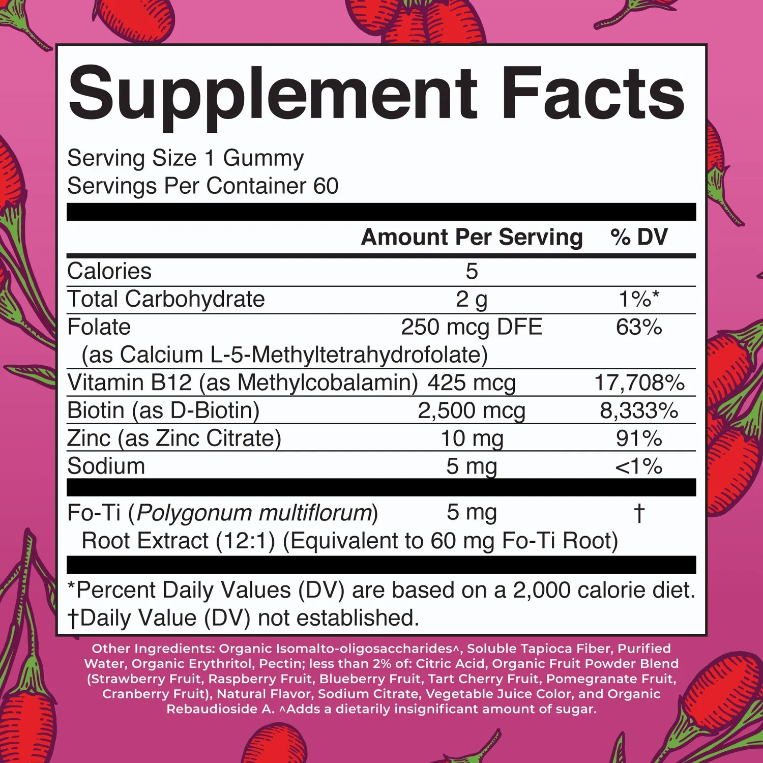 MaryRuth's Biotin Gummies gojibær 60 stk