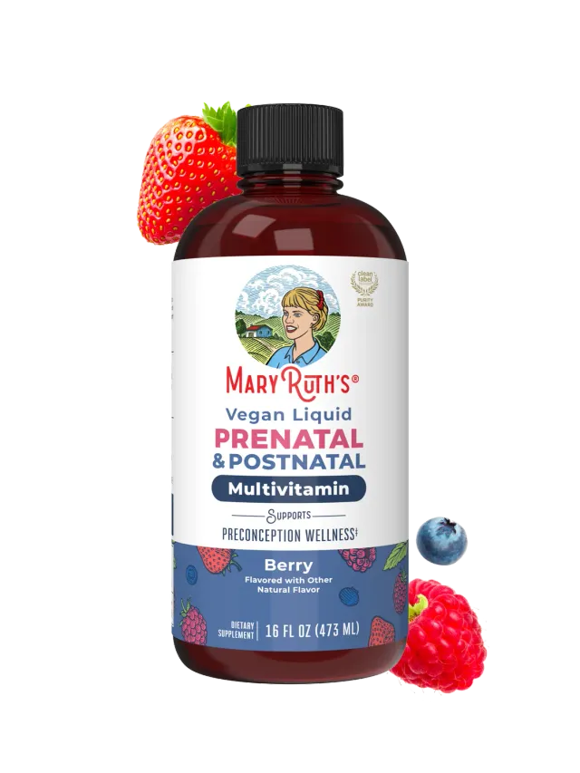 MaryRuth's Prenatal flytende multivitamin bær folat