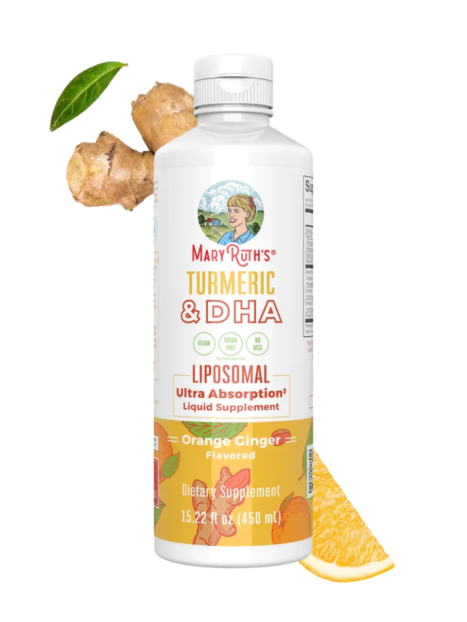 MaryRuth's Turmeric DHA Liposomal flytende gurkemeie