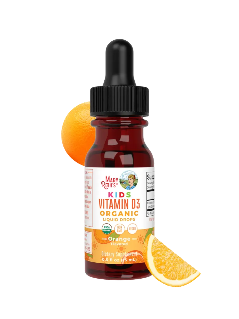 MaryRuth's Organic Kids D3 dråper appelsin 30 doser