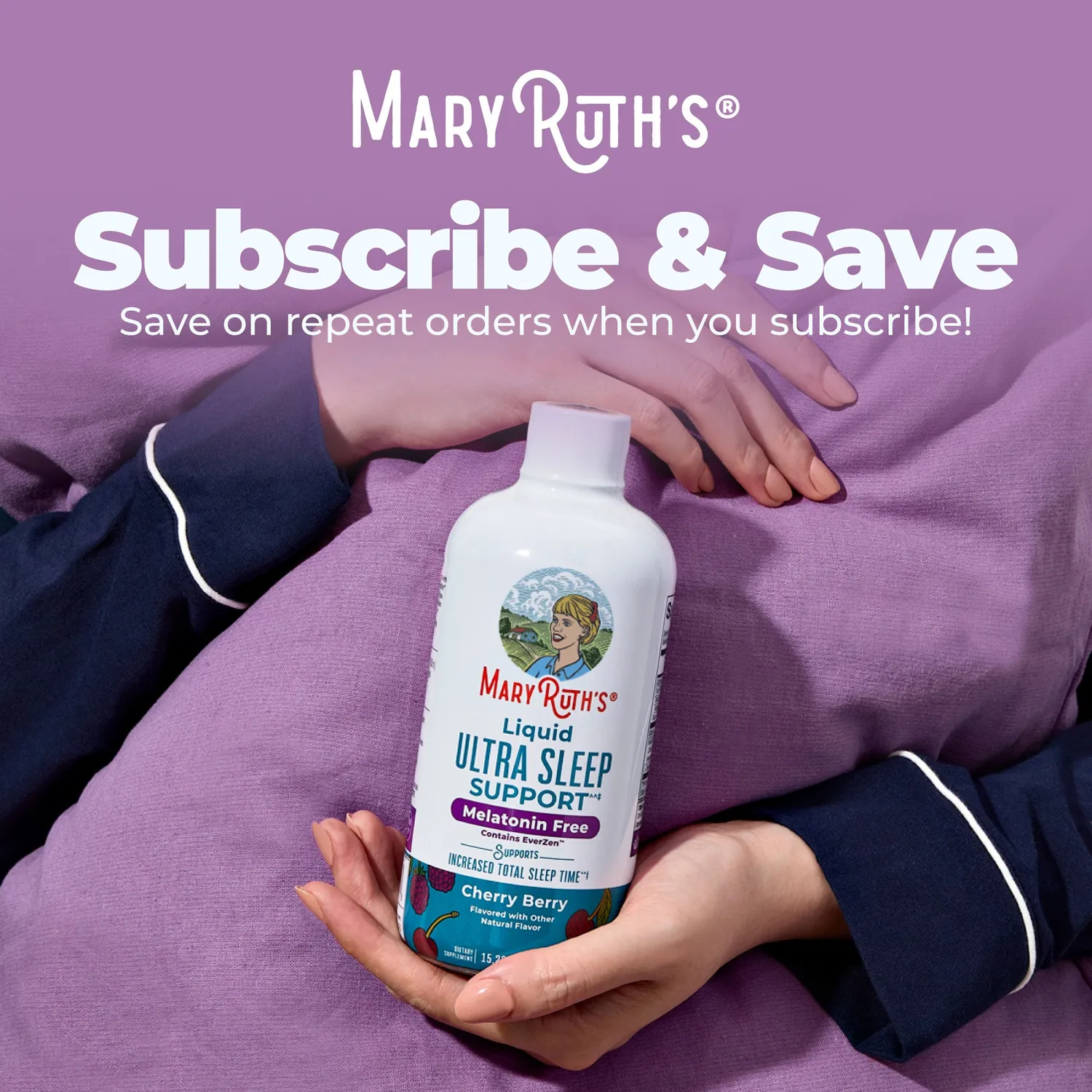 MaryRuth's Liquid Ultra Sleep Support flytende søvn kirsebær-bær